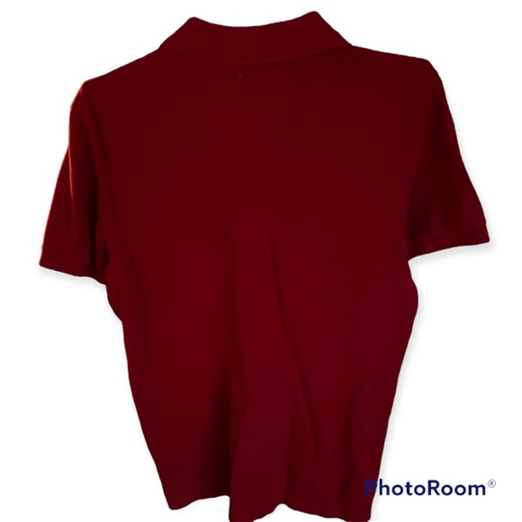 Abercrombie and Fitch Mens XL Muscle Polo Tshirt Red Moose Logo Workwear collar - Picture 2 of 10